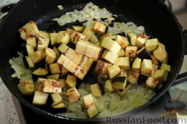 Запеканка с баклажанами, помидорами и сыром