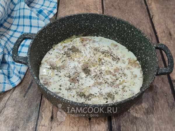 Паста с тунцом и сливками